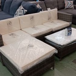 ✨ Patio Sectional With Coffee Table