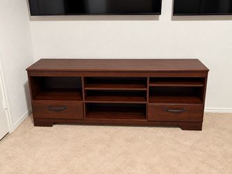 Brown entertainment center