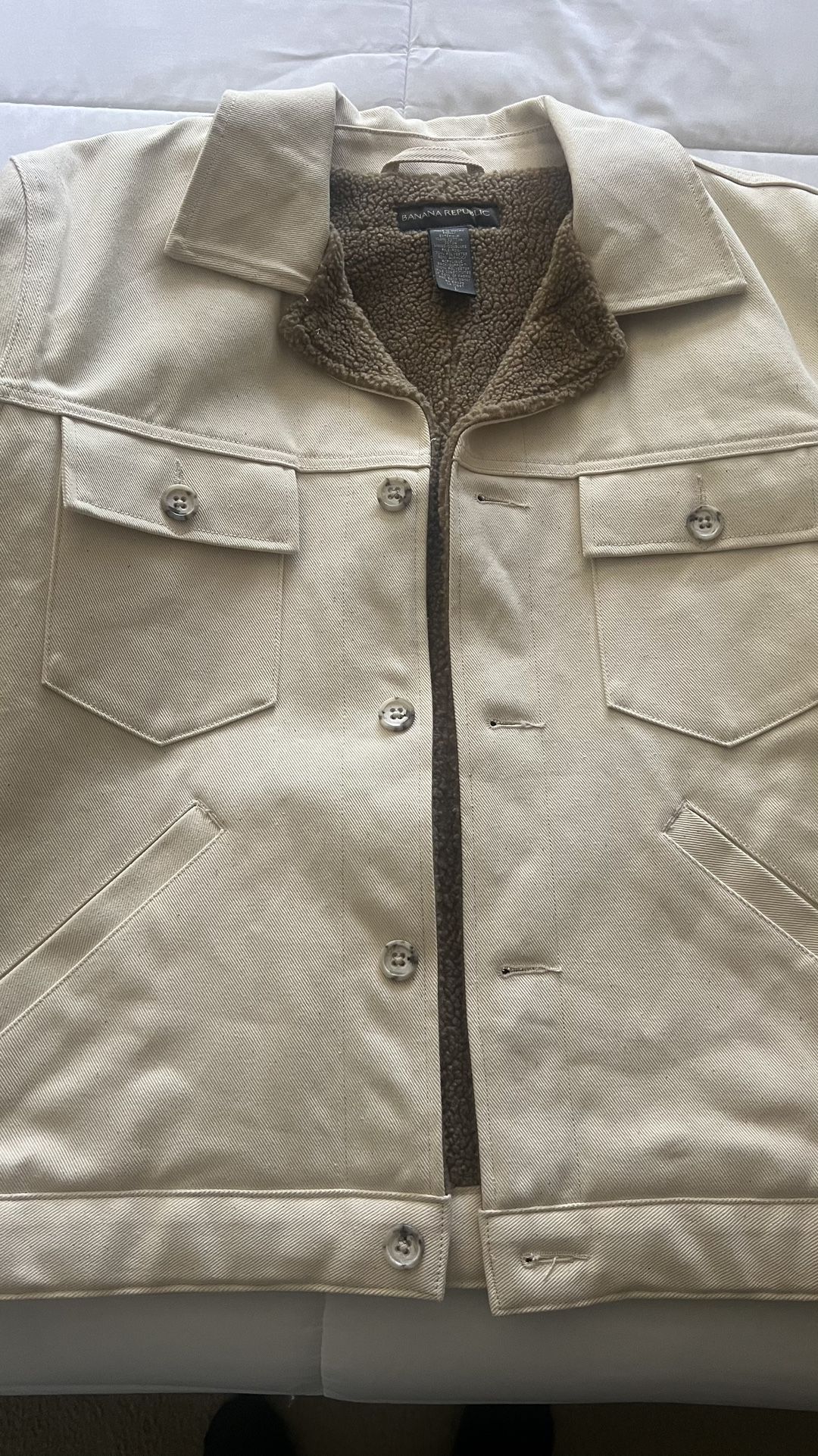 MEN'S BANANA REPUBLIC JACKET COAT SIZE L BRAND NEW NEVER BEEN WORN