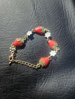 Strawberry Charm Bracelet