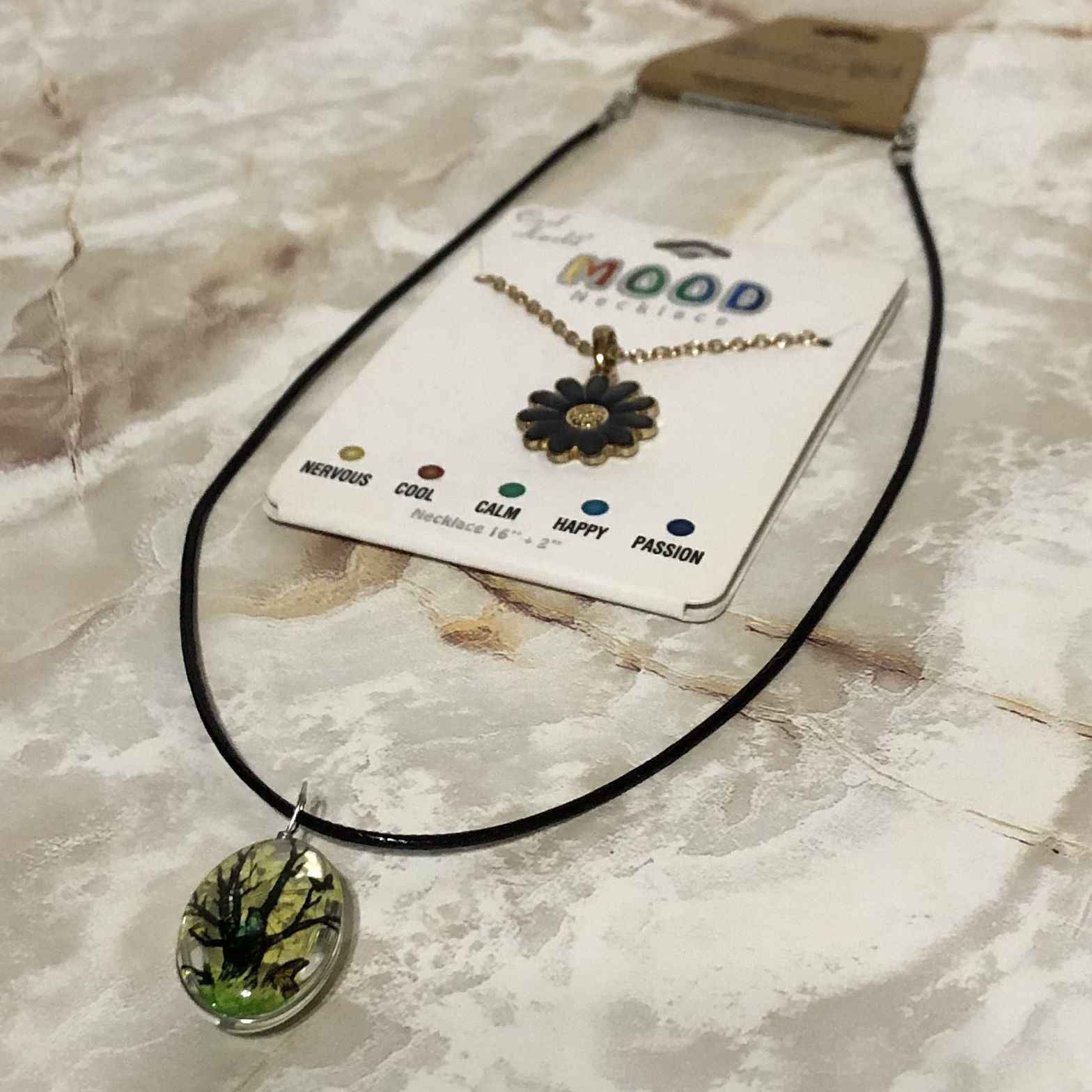 Butterfly Tree & Flower Mood Necklaces