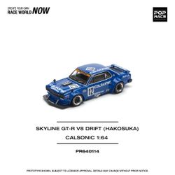 Pop Race 1:64 Skyline GT-R V8 Drift Hakosuka - Calsonic PR640114