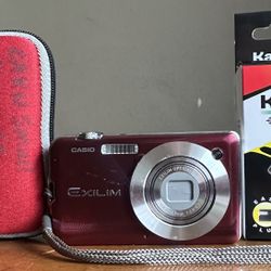 Casio Exilim EX-S10A 10.1MP Comapct 3x Optical Zoom 2.7" LCD Digital Camera Red