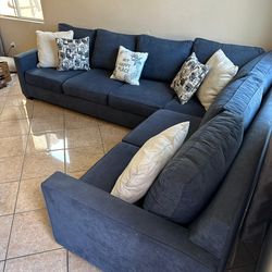 Dark Blue Sectional Couch from Jerome’s
