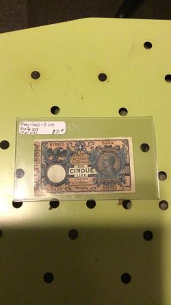 Italian 5 lire