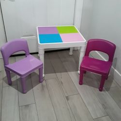 Toddlers Table With Two Chairs 