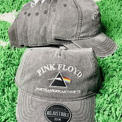 Pink Floyd Charcoal Snap Back Hat Cap North American Tour '73 Rock Band NWT