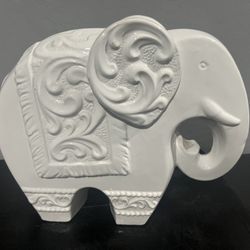 Ceramic White Elephant 