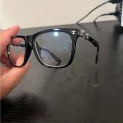 Chrome heart glasses