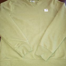 NorthFace Olive Green sweatshirt size Large 