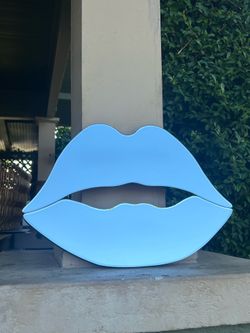 Kiss and Makeup Mirror; Vintage Late 80s Lips Mirror: 💋