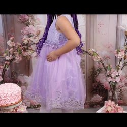 Purple Dress For Girls 