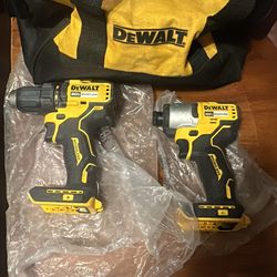2 DeWalt 20V drill