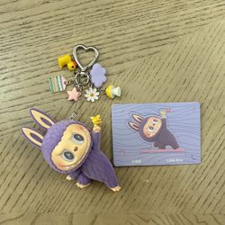 THE MONSTERS Labubu Lazy Yoga DIY Keychain - Little Bird
