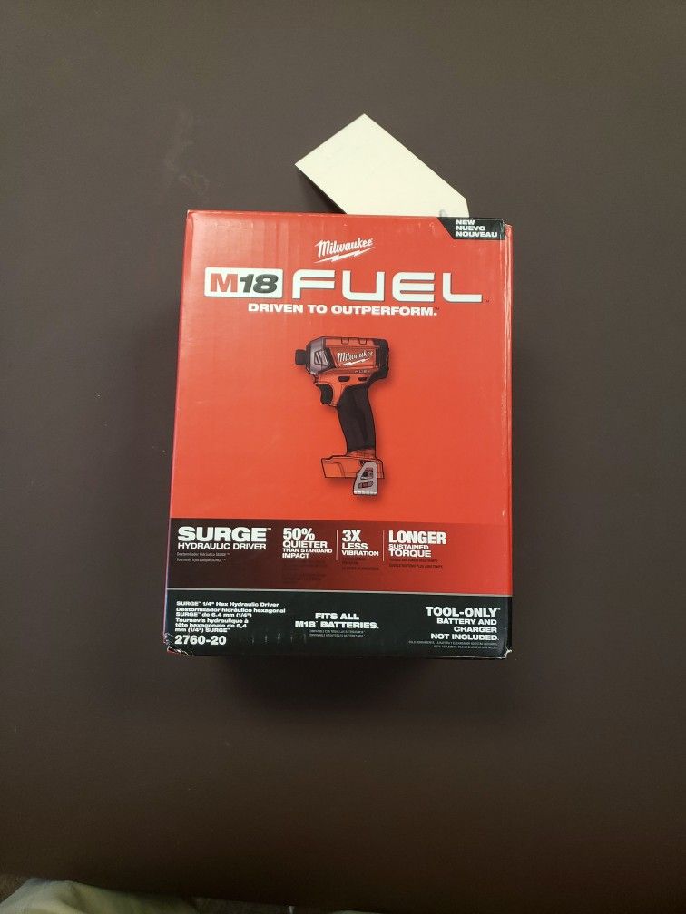 NEW Milwaukee M18 Fuel Surge 1/4" Hydraulic Driver 2760-20 Tool Only