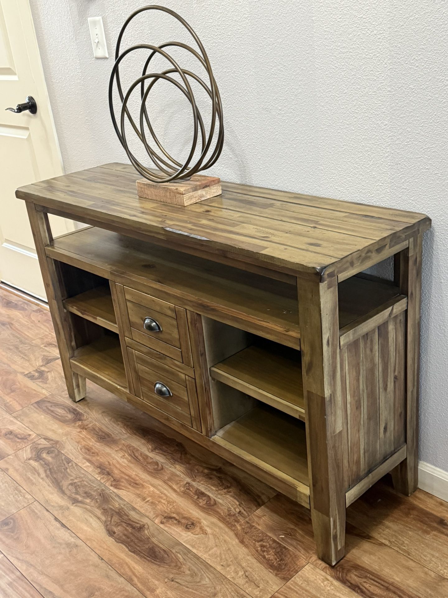 Solid  Wood Console Table With 2- Drawer 