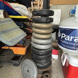 Weight Lifting Bench, Free Weights, etc