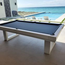 Lanai Outdoor Pool Table (Pearl White)