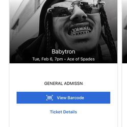 Baby Tron Vip Tickets Sacramento February 6th 
