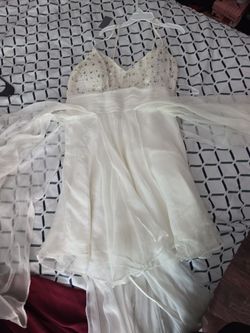 White / creamy dress