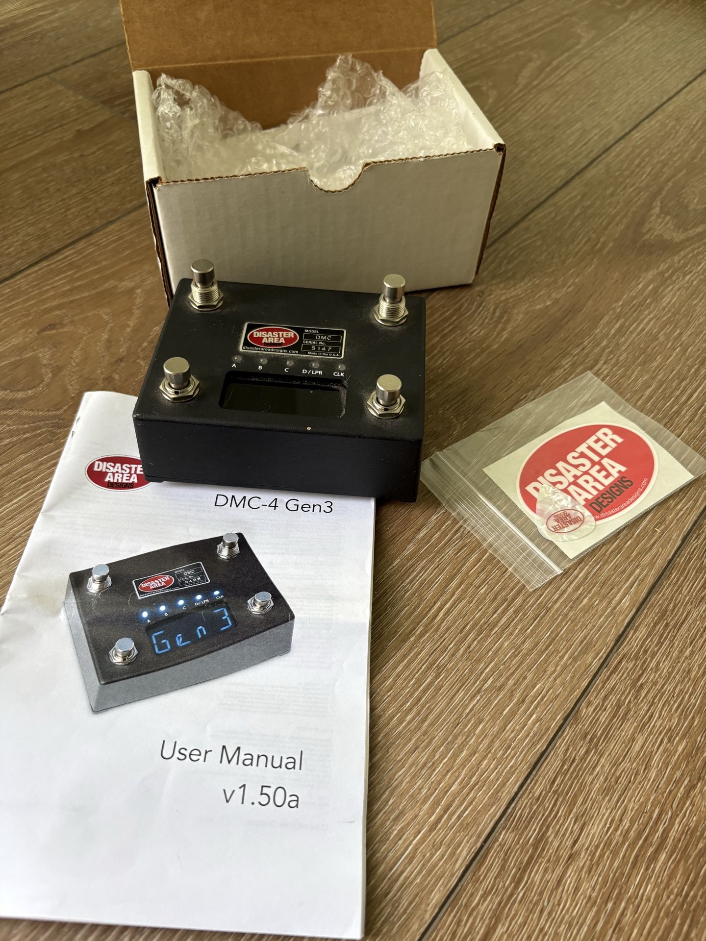 Disaster Area DMC-4 Gen3 MIDI Controller pedal
