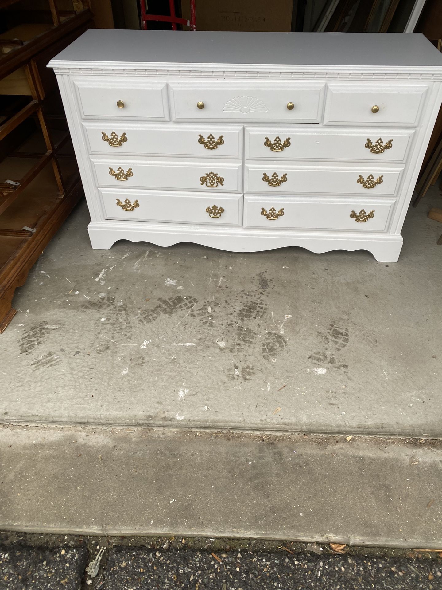 White 7 Drawer Dresser