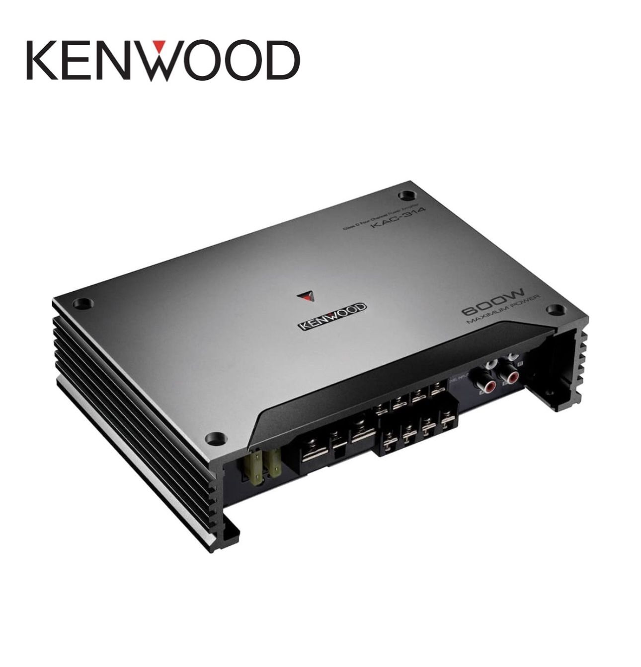 Kenwood - Class D 4 Channel 600 W Bridgeable Multichannel Amplifier with Variable Crossovers - Black
