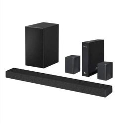 LG SP7R 7.1 Channel High Res Audio Sound Bar with Rear Speaker Kit 