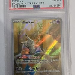 Pokemon Mimikyu Pokemon Center Promo PSA 10