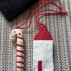 Handmade, Hand Painted Ornaments (set Of 2)