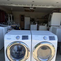Set Washer & Gas Dryer Samsung 