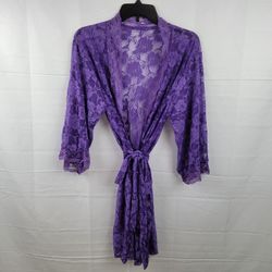 Lace Purple Sleeping Robe One Size