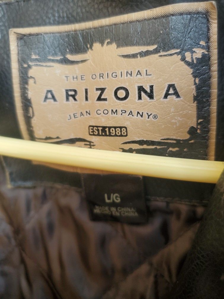 Vintage Leather Mens Jacket Size LG By ARIZONA JEAN COMPANY I ASK $55.00