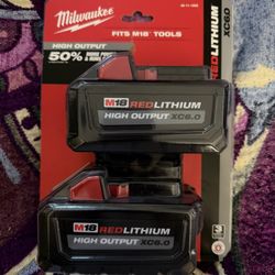 Milwaukee 18v 6.0ah Battery 2 Pack 