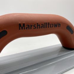 MARSHALLTOWN 16 Inch Beveled End Magnesium Hand Float, Concrete, DuraSoft Handle