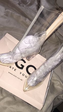 Clear boots. Brand new