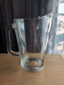 Heavy Glass Pitcher
