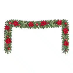 Home Accents Holiday 12 ft. Pre-Lit LED Berry Bliss Artificial Christmas Garland