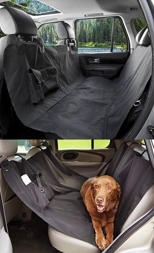 New $15 Pet Dog Car Seat Protector Cover Back Rear Mat Pad Waterproof Hammock, Black