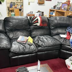 Leather Sectional Couch