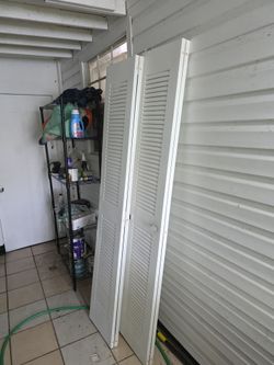 Metal closet doors