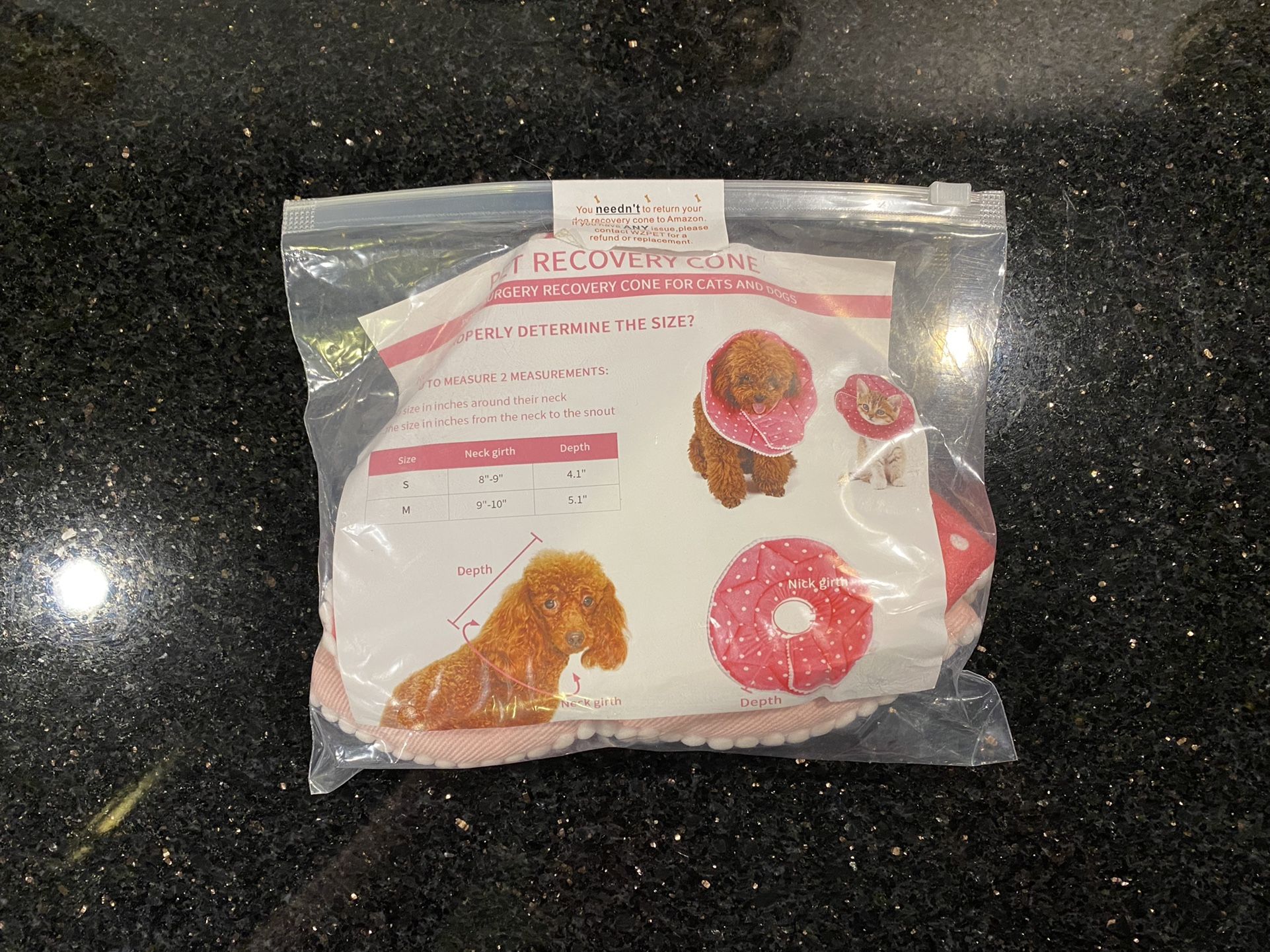 Cat or Small Dog Recovery Cone Collar After Surgery to Stop Licking and Head Scratching-Prevent Recurrent Infections