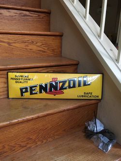 Penzoil vintage style metal sign