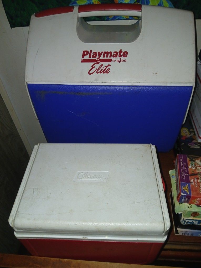 Playmate Cooler + Coleman Cooler