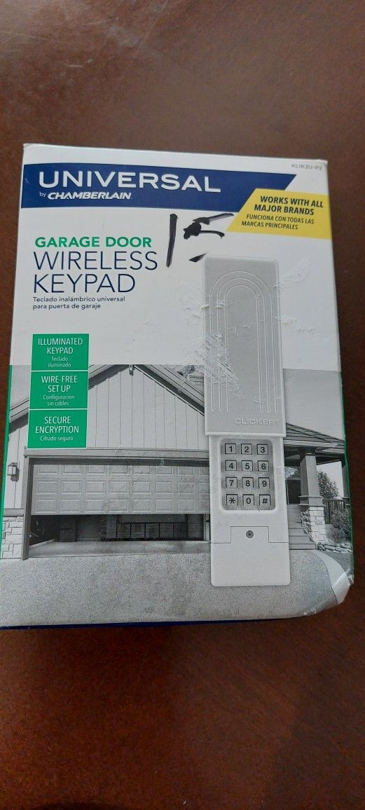 Universal garage door wireless keypad.