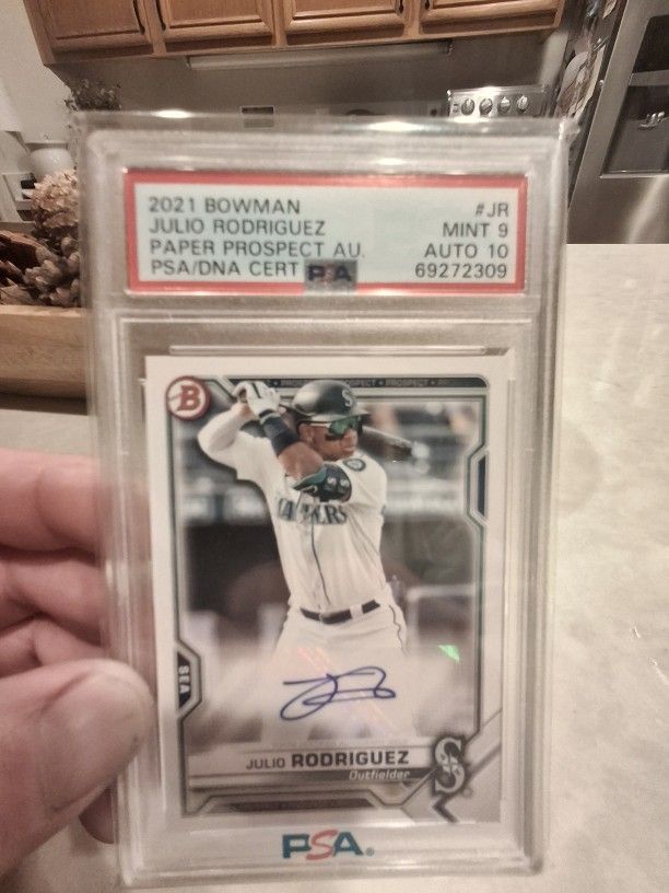 Psa Julio Rodriguez Autograph 