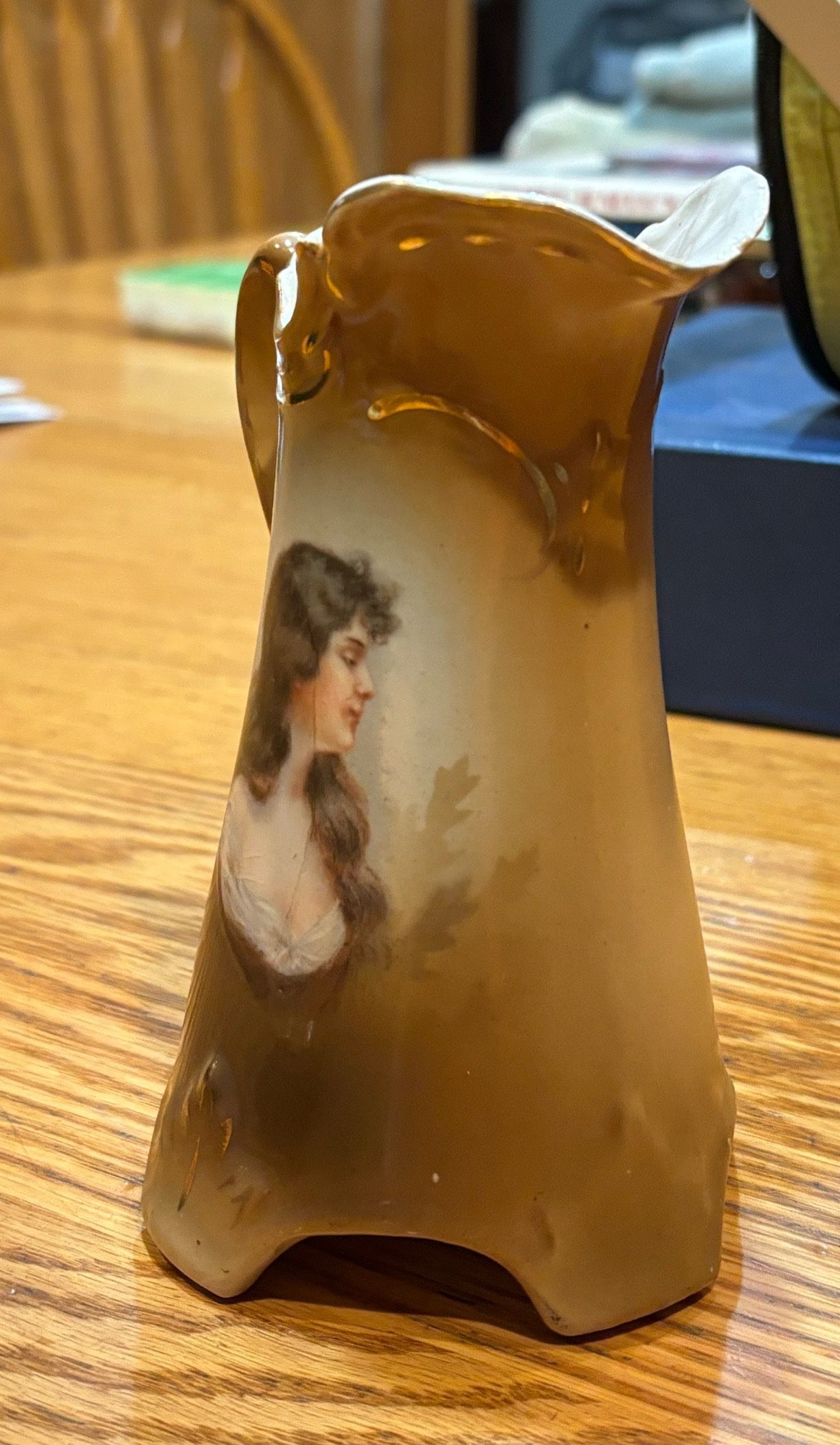 Decorative Vase, Victorian Woman