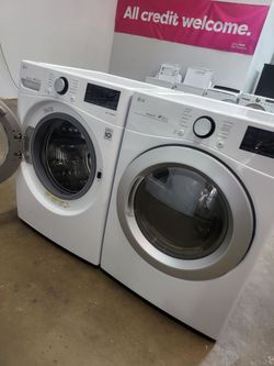 LG SET STEAM WASHER AND ELECTRIC DRYER