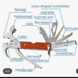 New 14 in 1 Hammer Multi Tool