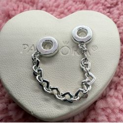 Linked Hearts Safety Pandora Chain